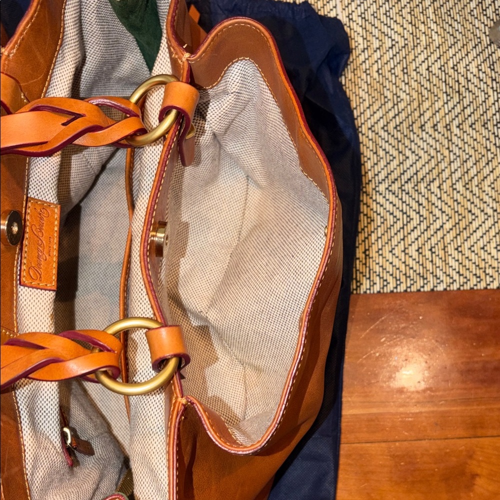 Dooney & Bourke Tan Leather Shoulder Bag - Picture 9 of 16